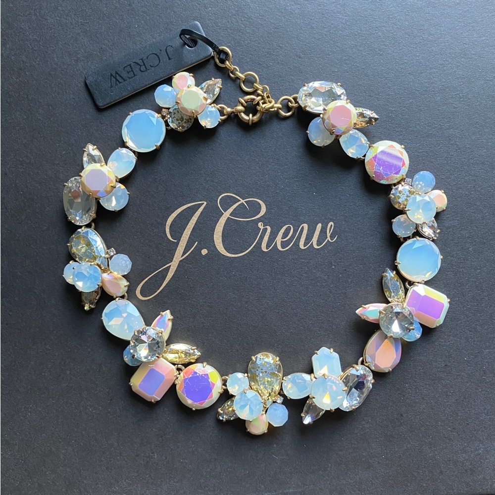 J. Crew Crystal Cluster necklace